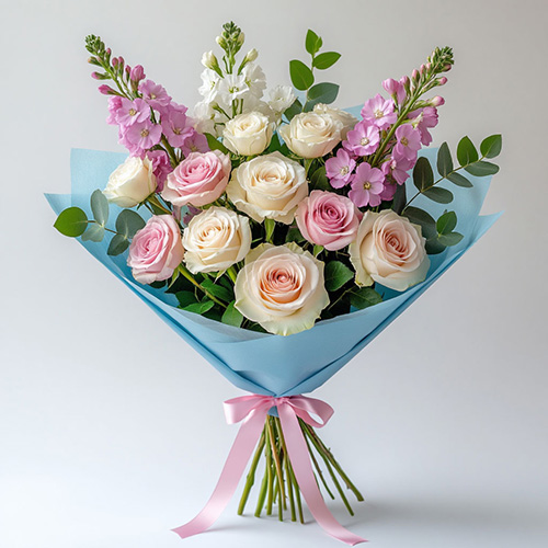 "Розовые волны". Букет сборный