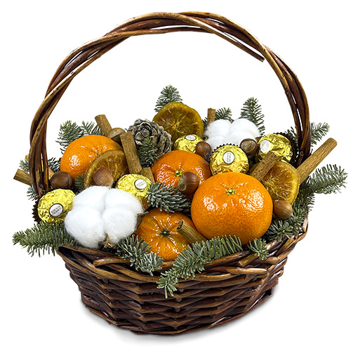 "Новогодний аромат". Подарочная корзина